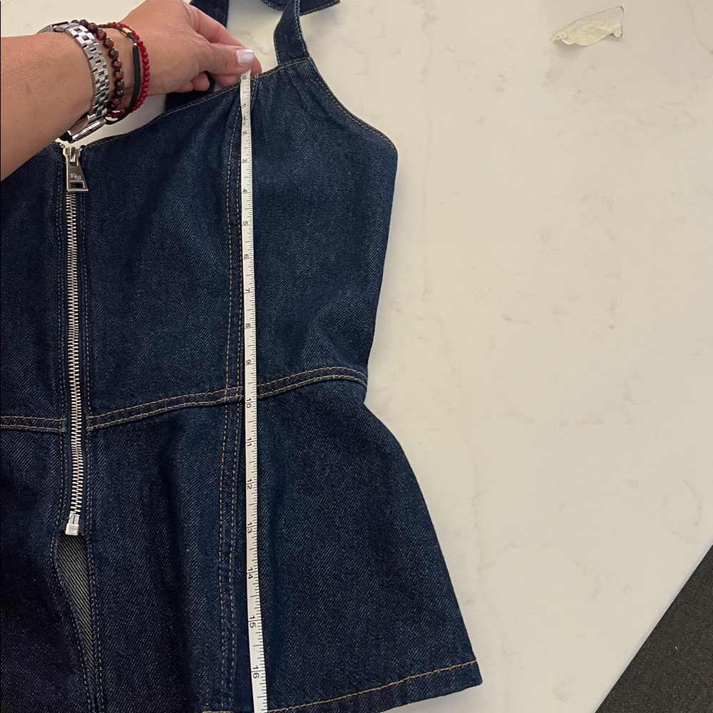 Anthropologie Reformation Zeta Denim Top - Picture 10 of 11